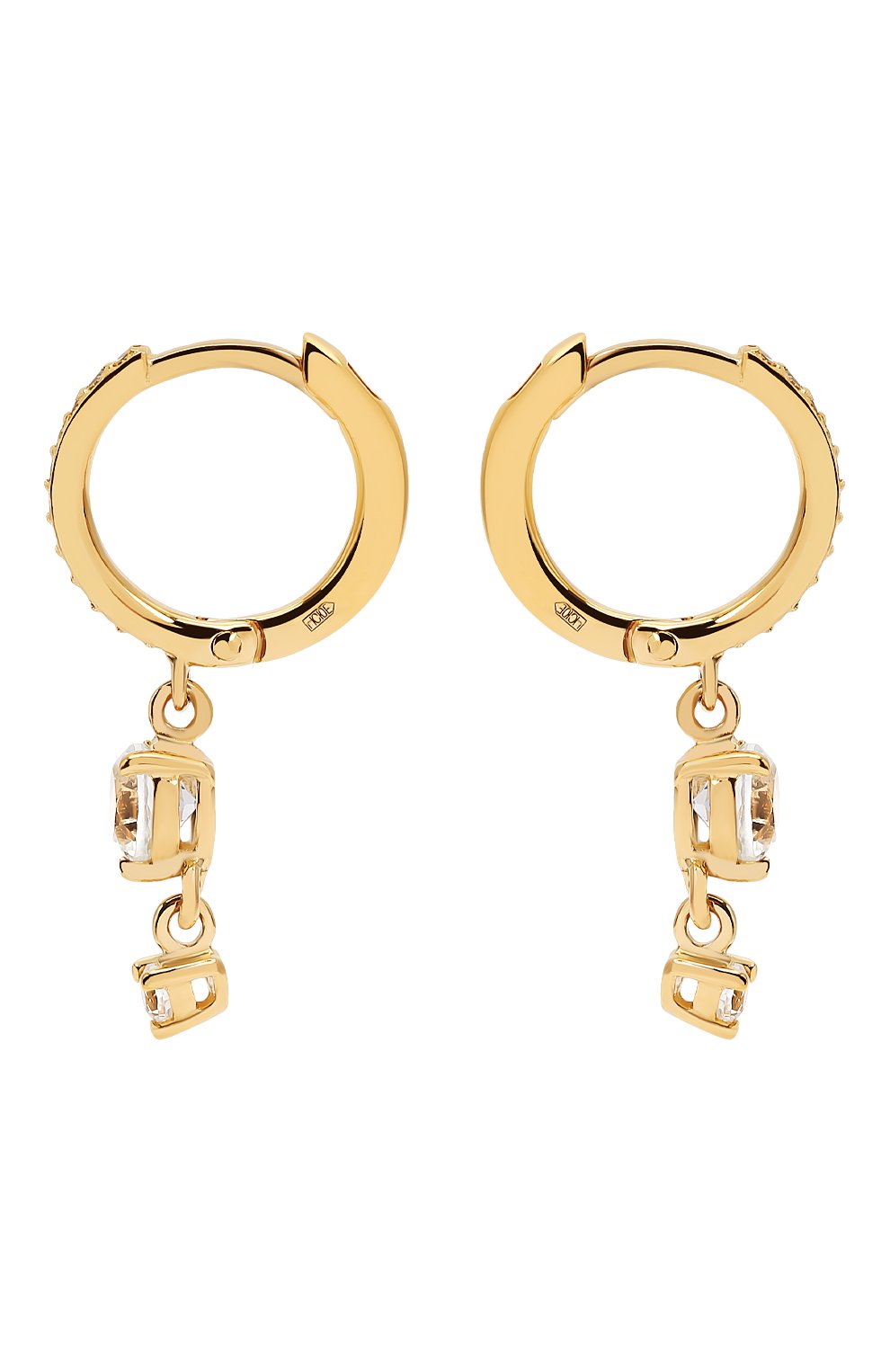 Серьги с белым топазом MOONKA, арт. ec-err-g, фото 3