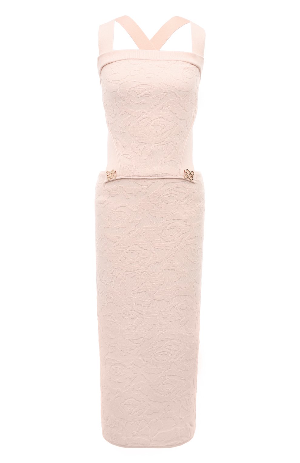 Платье из вискозы AND THE BRAND светло-розового цвета по цене 64400 руб., арт. S24-D019-1203-611, фото 1 Платье из вискозы AND THE BRAND, арт. S24-D019-1203-611, фото 1