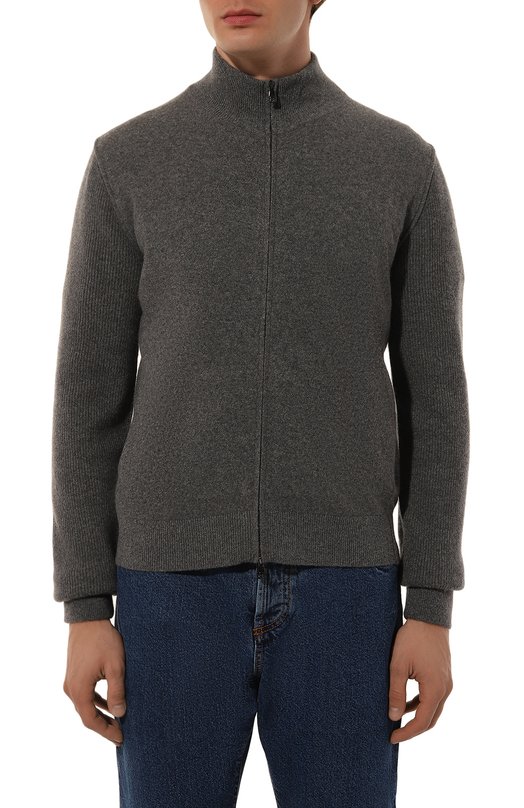 Кардиган из шерсти и кашемира Corneliani 94M570-9425168 Серый  94M570-9425168 Фото 3