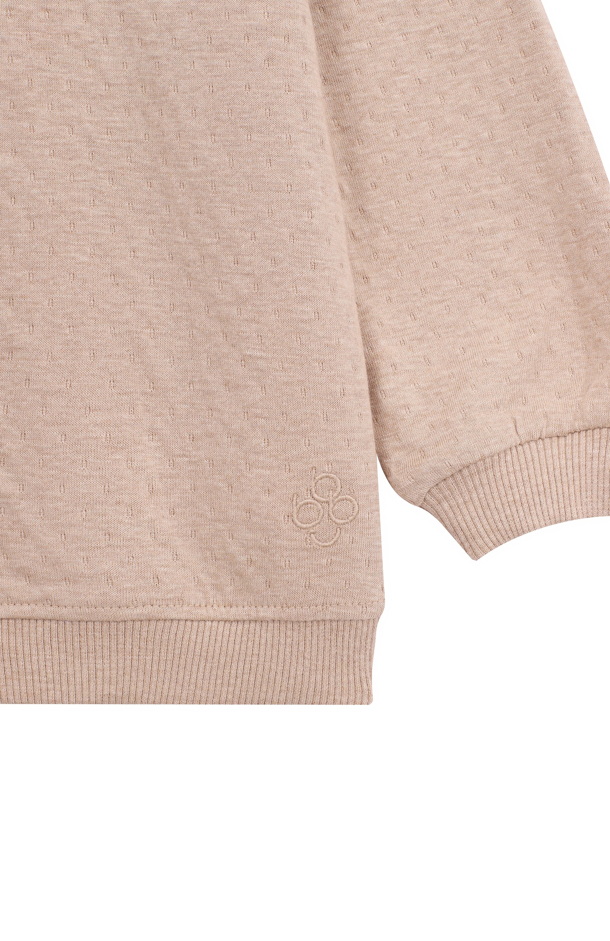 Комплект из свитшота и брюк BABYBU бежевого цвета по цене 5700 руб., арт. BI-B1088W246B, фото 6 Комплект из свитшота и брюк BABYBU, арт. BI-B1088W246B, фото 6