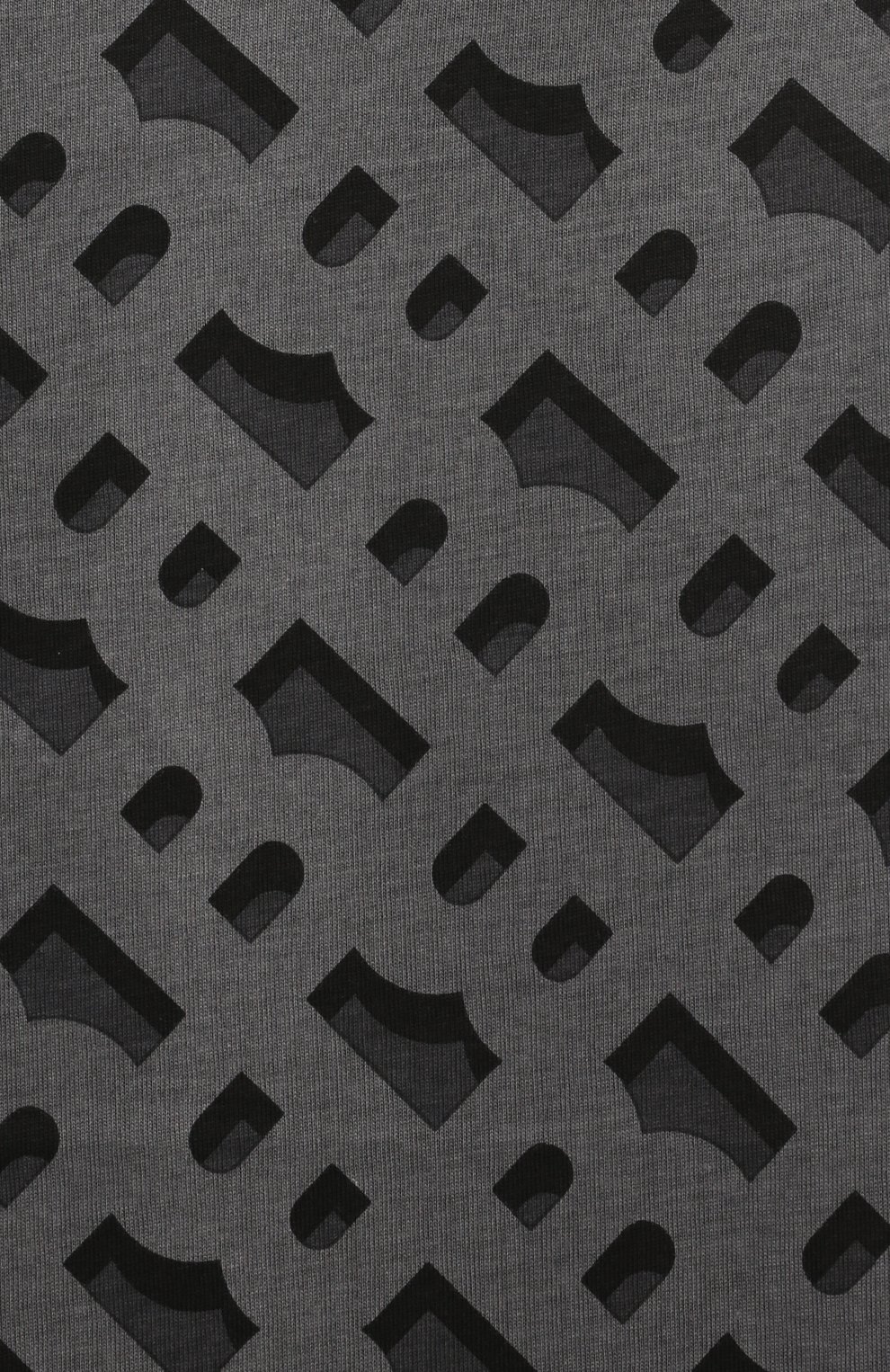 Хлопковая футболка BOSS серого цвета по цене 9960 руб., арт. J50731, фото 3 Хлопковая футболка BOSS, арт. J50731, фото 3