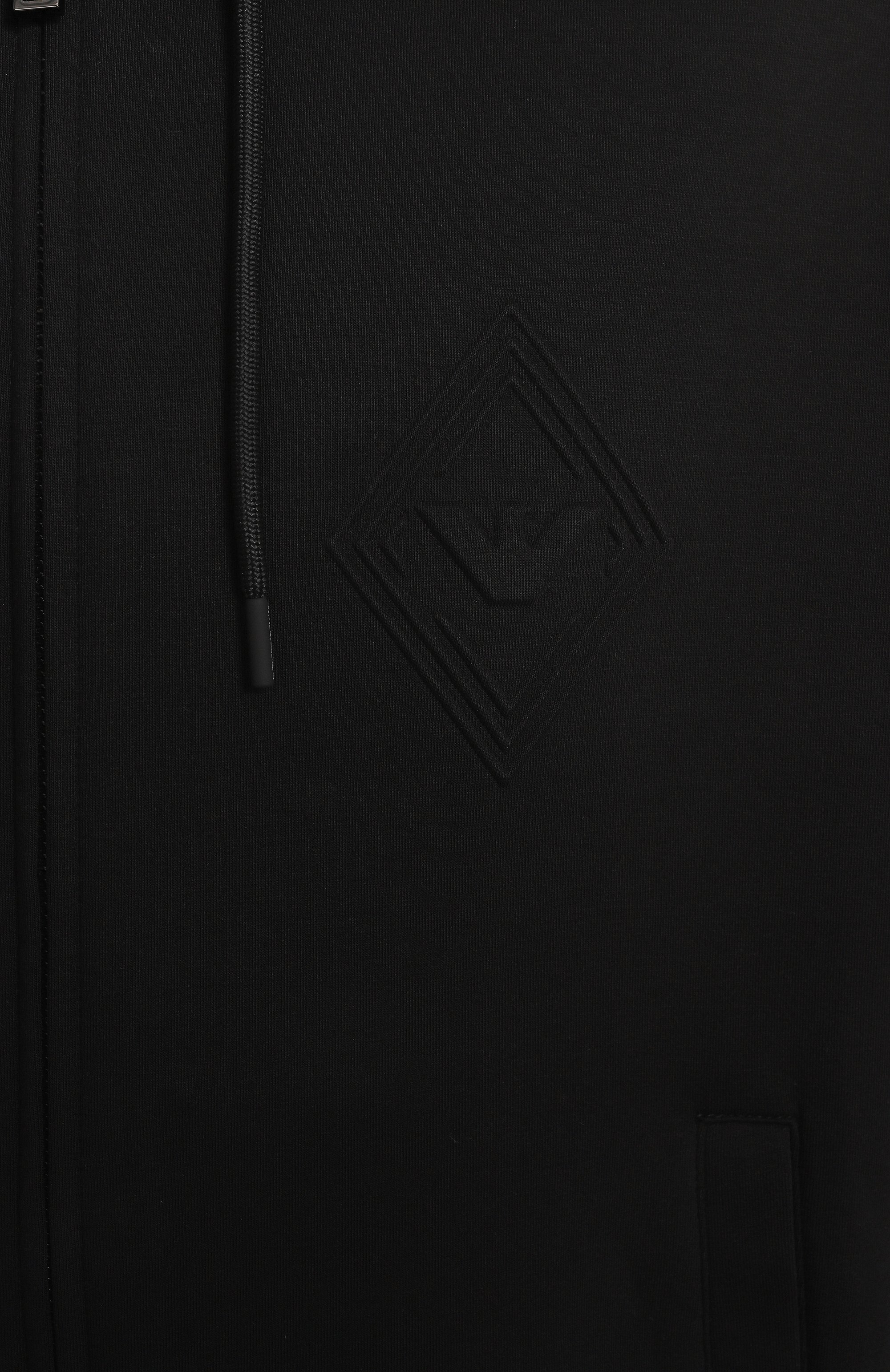 Хлопковая толстовка EMPORIO ARMANI черного цвета по цене 31350 руб., арт. EM001122/AF10013, фото 6 Хлопковая толстовка EMPORIO ARMANI, арт. EM001122/AF10013, фото 6