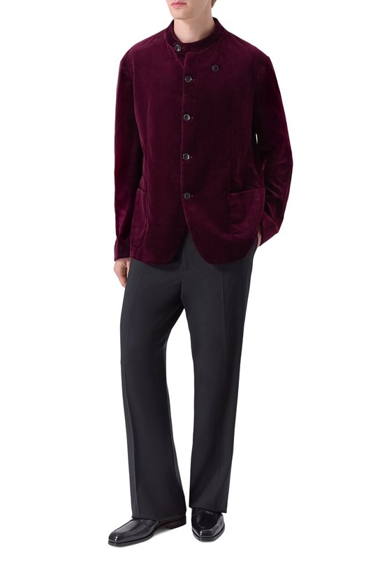 Однобортный пиджак Giorgio Armani 9SGGG086/T0230 Бордовый  9SGGG086/T0230 Фото 2