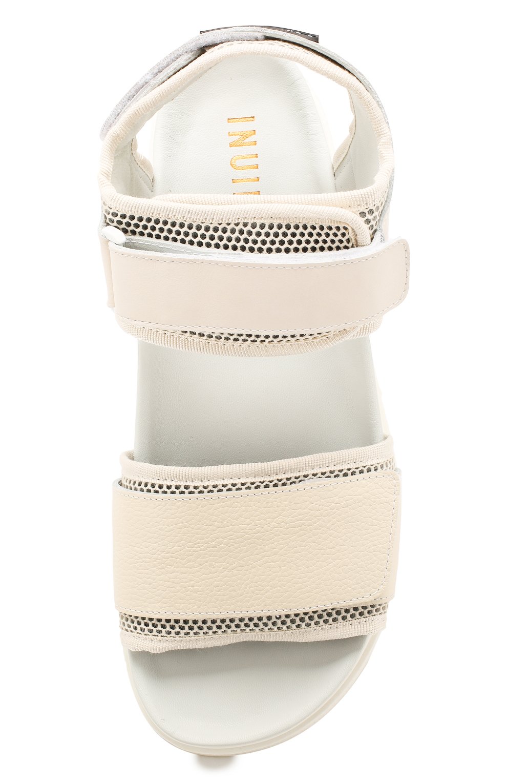 Комбинированные сандалии INUIKII белого цвета по цене 27550 руб., арт. 50105-15, фото 5 Комбинированные сандалии INUIKII, арт. 50105-15, фото 5