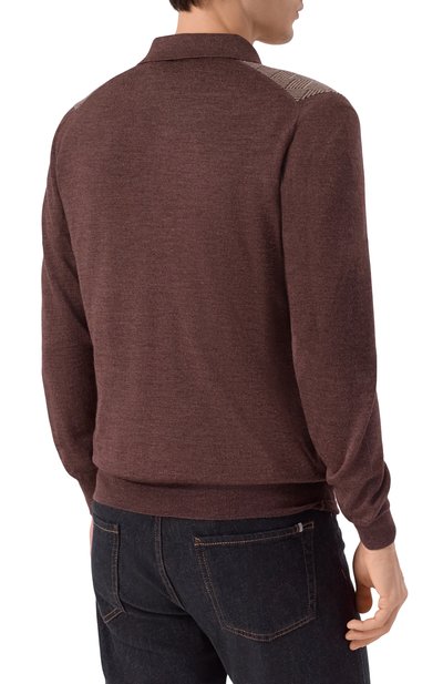 Поло из шерсти и шелка GRAN SASSO, арт. 57137/13126, фото 4