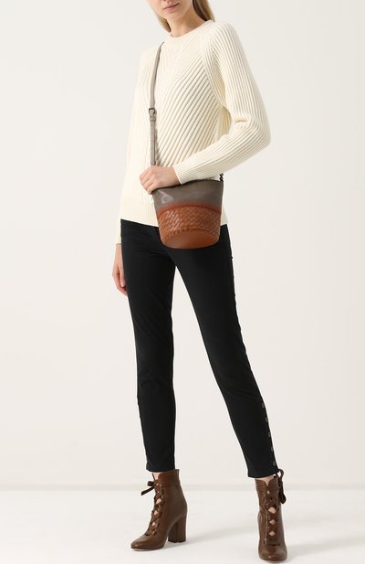 Сумка с плетением intrecciato BOTTEGA VENETA бежевого цвета по цене 160500 руб., арт. 475185/VCJZ0, фото 2 Сумка с плетением intrecciato BOTTEGA VENETA, арт. 475185/VCJZ0, фото 2