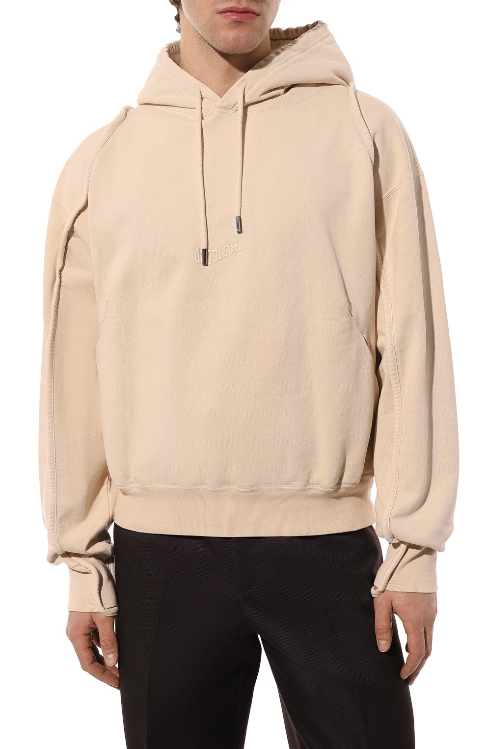 Хлопковое худи JACQUEMUS, арт. 22H226JS053/2087LIGHTBEIGE, фото 3