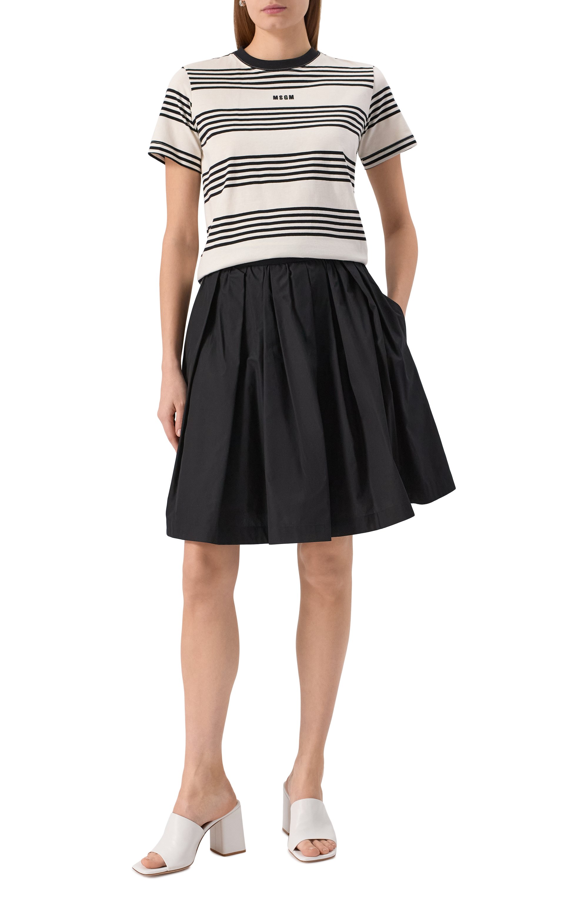 Хлопковая футболка MSGM, арт. 3841MDM138/257128, фото 2