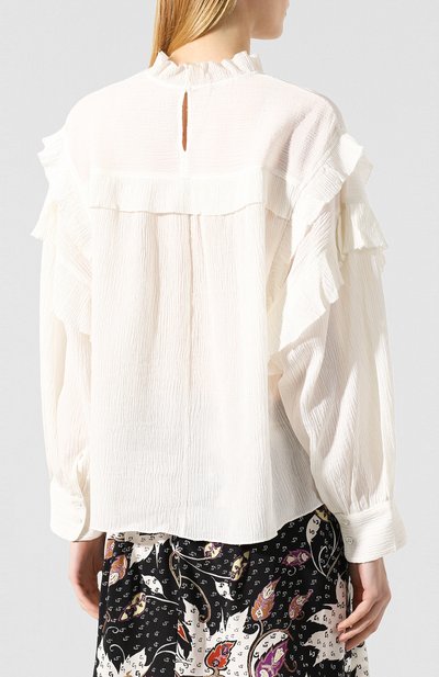 Блузка из хлопка и шелка ISABEL MARANT, арт. BS0012-19A020I/M0YRA, фото 4