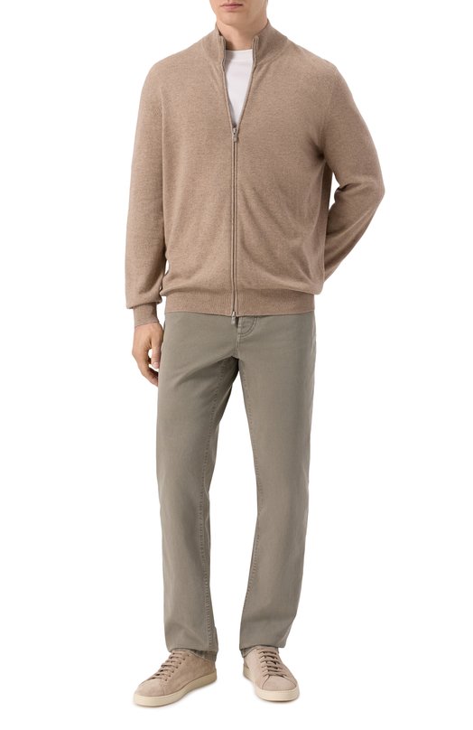 Джинсы Traditional Fit Brunello Cucinelli M277UD3210 Хаки  M277UD3210 Фото 2