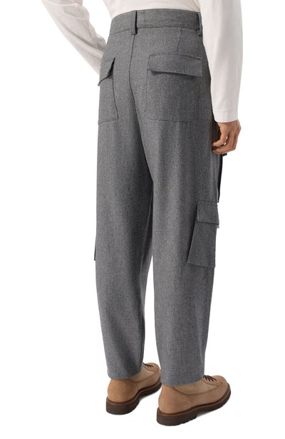 Шерстяные брюки-карго BRUNELLO CUCINELLI, арт. M038PF3010, фото 4