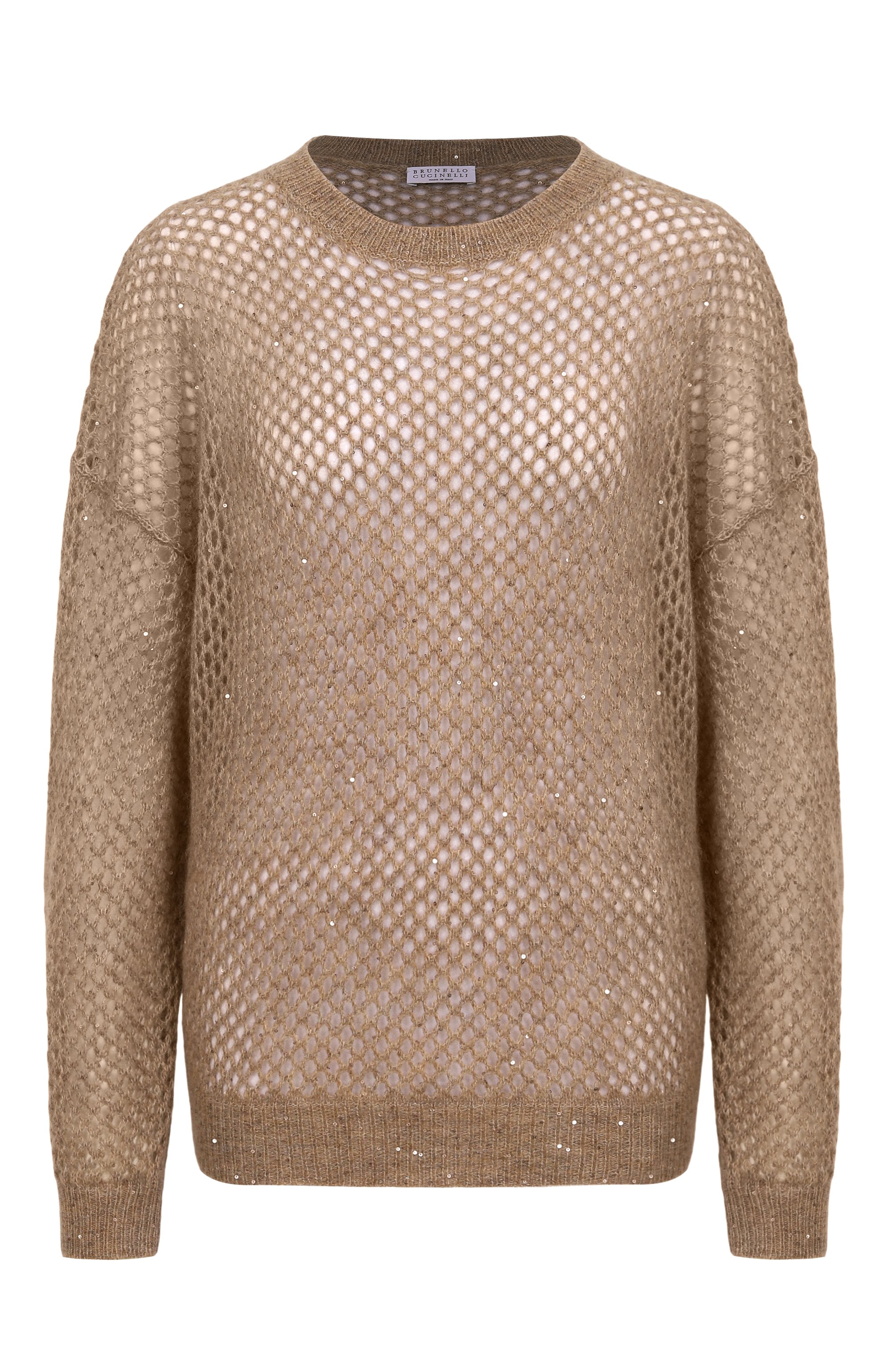 Пуловер из шерсти и хлопка BRUNELLO CUCINELLI, арт. MPS732400P, фото 1