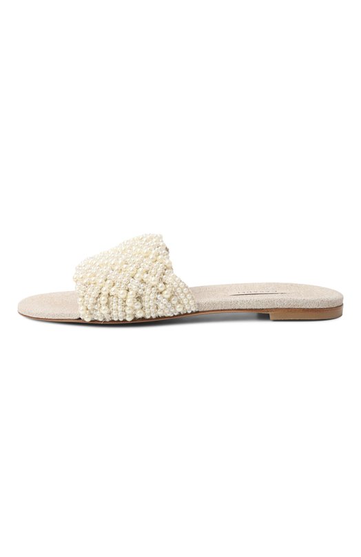 Шлепанцы Pearlsway Casadei 1M479J0101/C2786 Кремовый  1M479J0101/C2786 Фото 4