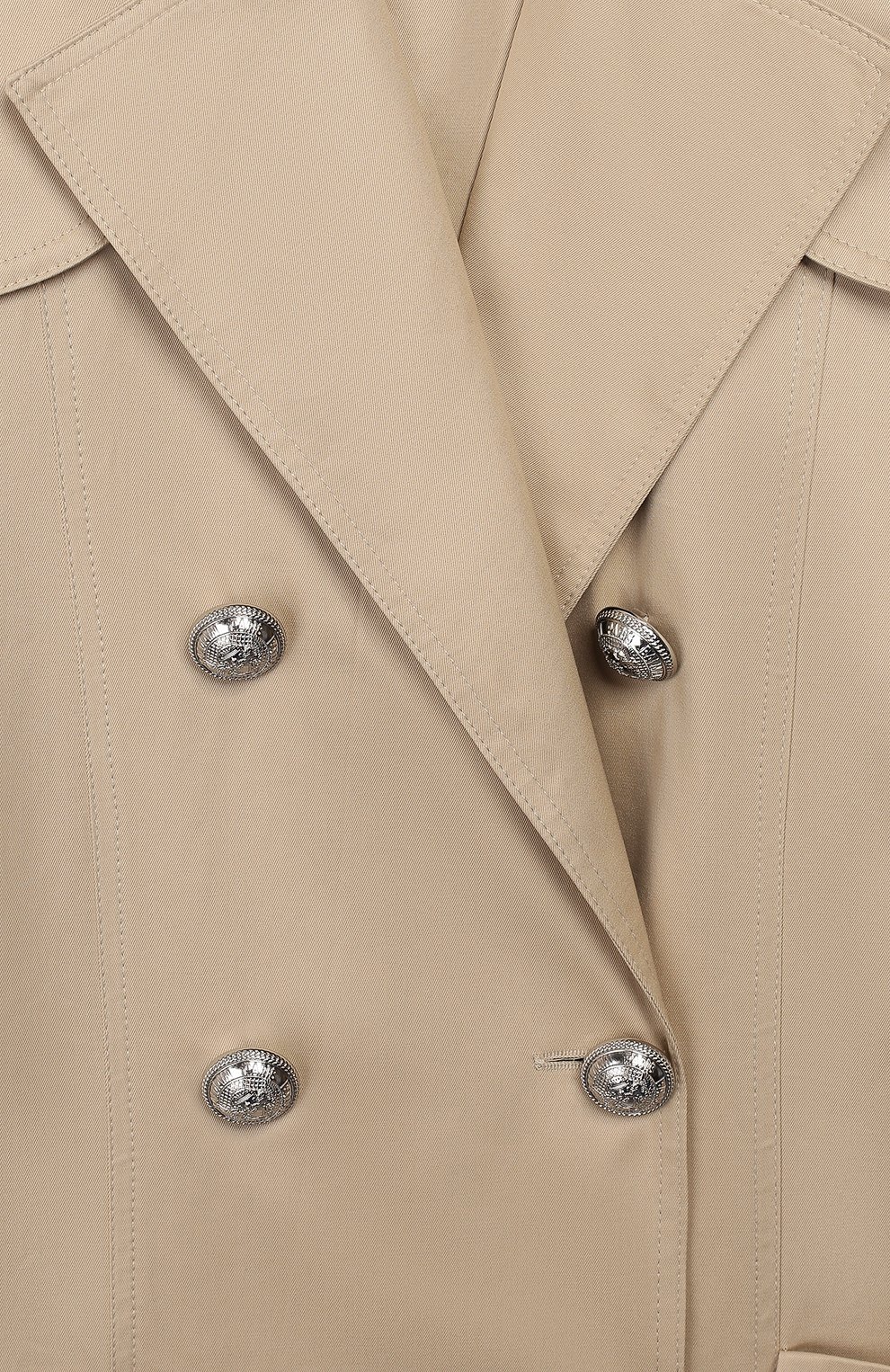 Хлопковый тренч BALMAIN, арт. 6M2030/MD470/12-16, фото 3