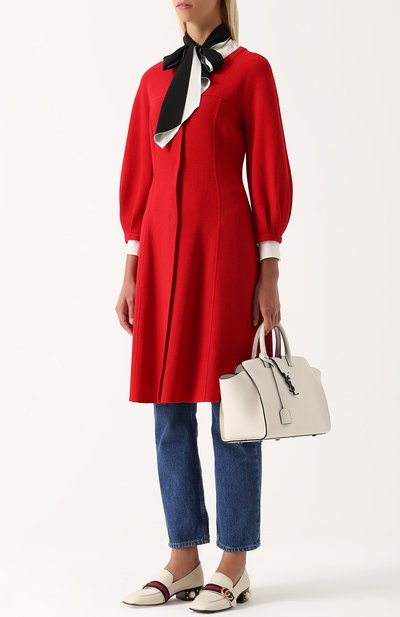 Кожаные лоферы peyton с жемчужинами GUCCI, арт. 423559/DKHC0, фото 2