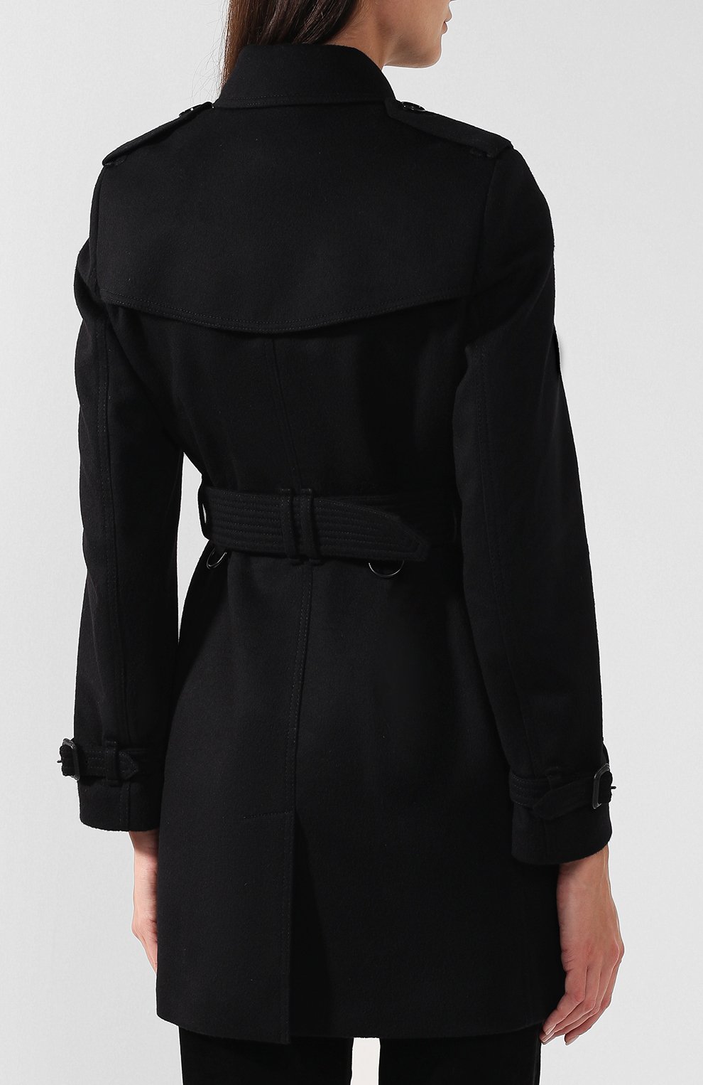 Пальто с поясом из смеси шерсти и кашемира BURBERRY, арт. 3926955, фото 4