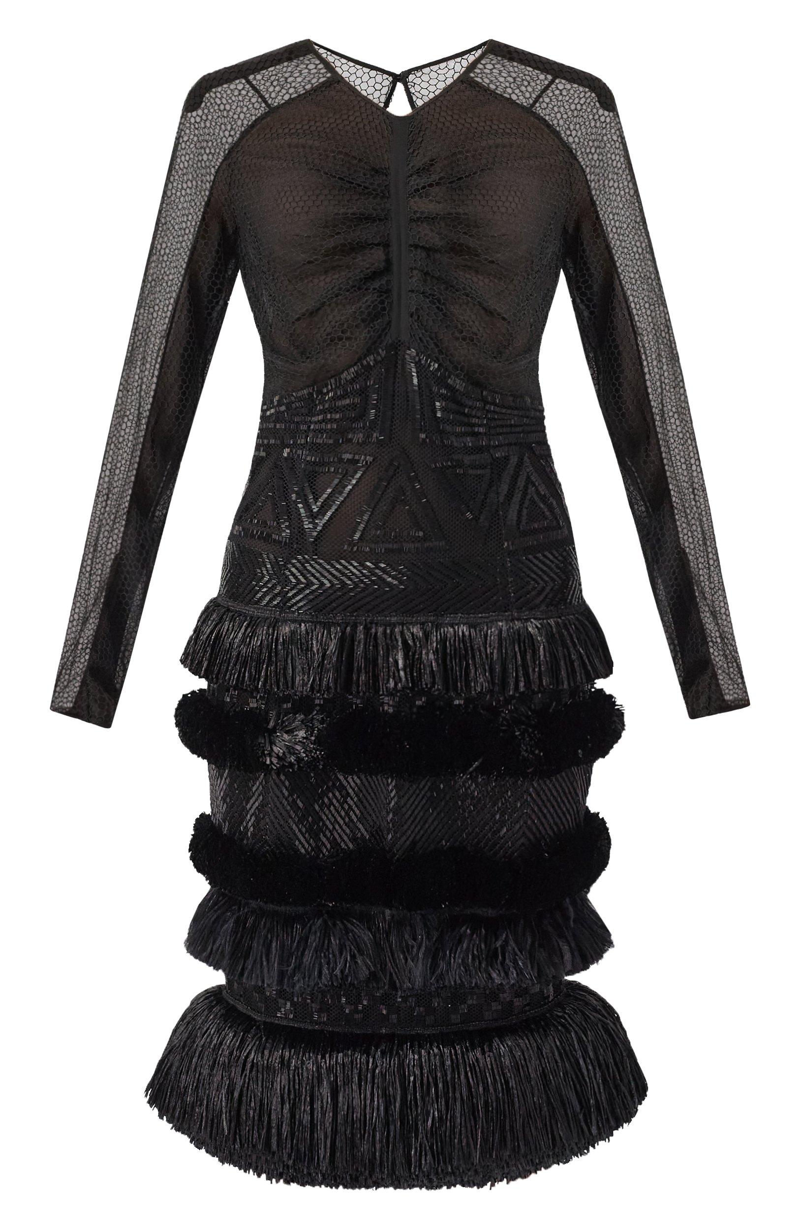 Платье с отделкой бисером TOM FORD, арт. AC0980/T57009, фото 1