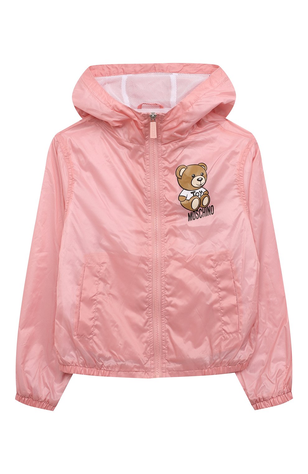 Ветровка MOSCHINO светло-розового цвета по цене 29350 руб., арт. HUS03V/L3A71/5, фото 1 Ветровка MOSCHINO, арт. HUS03V/L3A71/5, фото 1