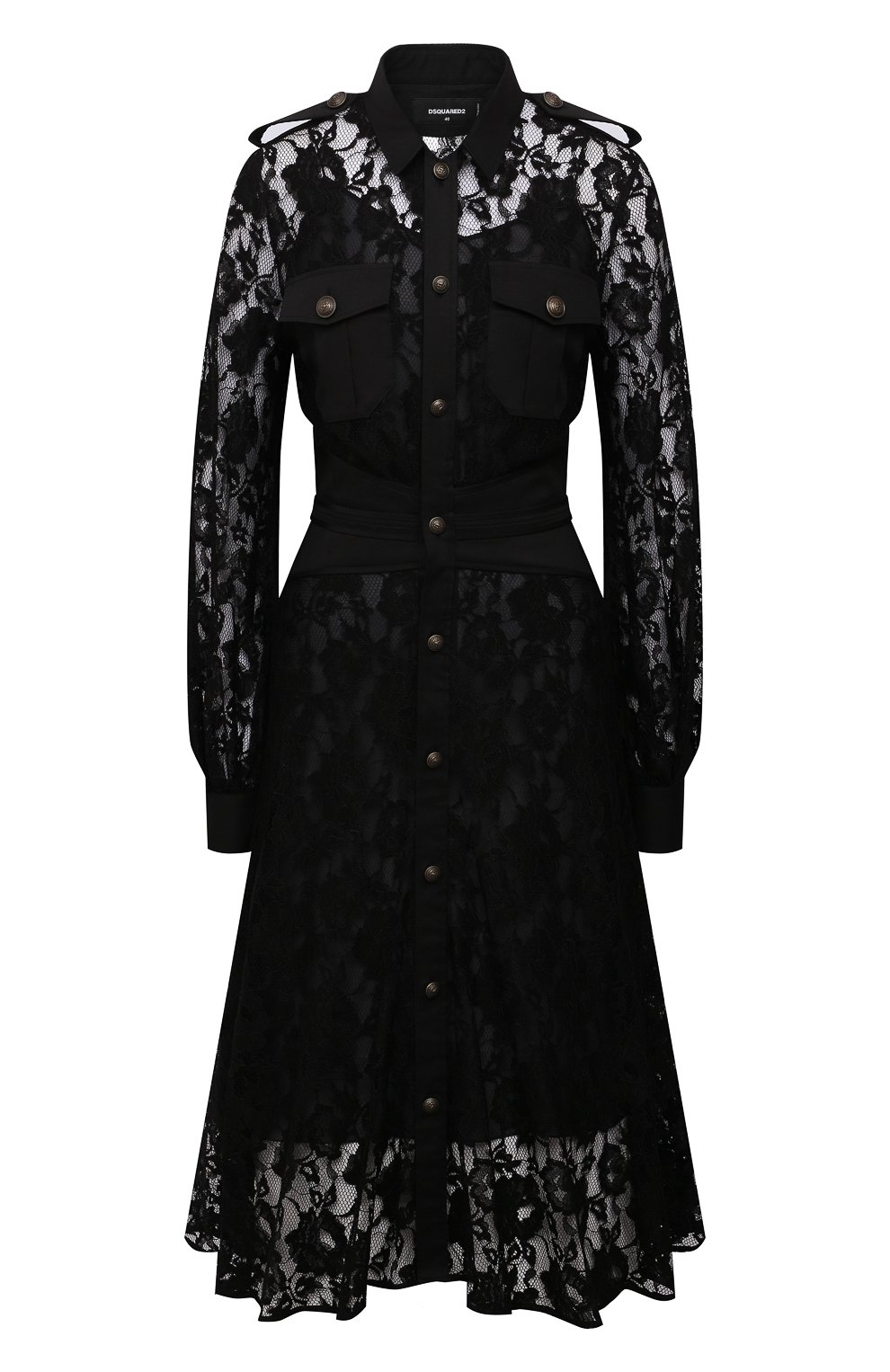 Платье из вискозы DSQUARED2 черного цвета по цене 158500 руб., арт. S72CV0264/S54162, фото 1 Платье из вискозы DSQUARED2, арт. S72CV0264/S54162, фото 1