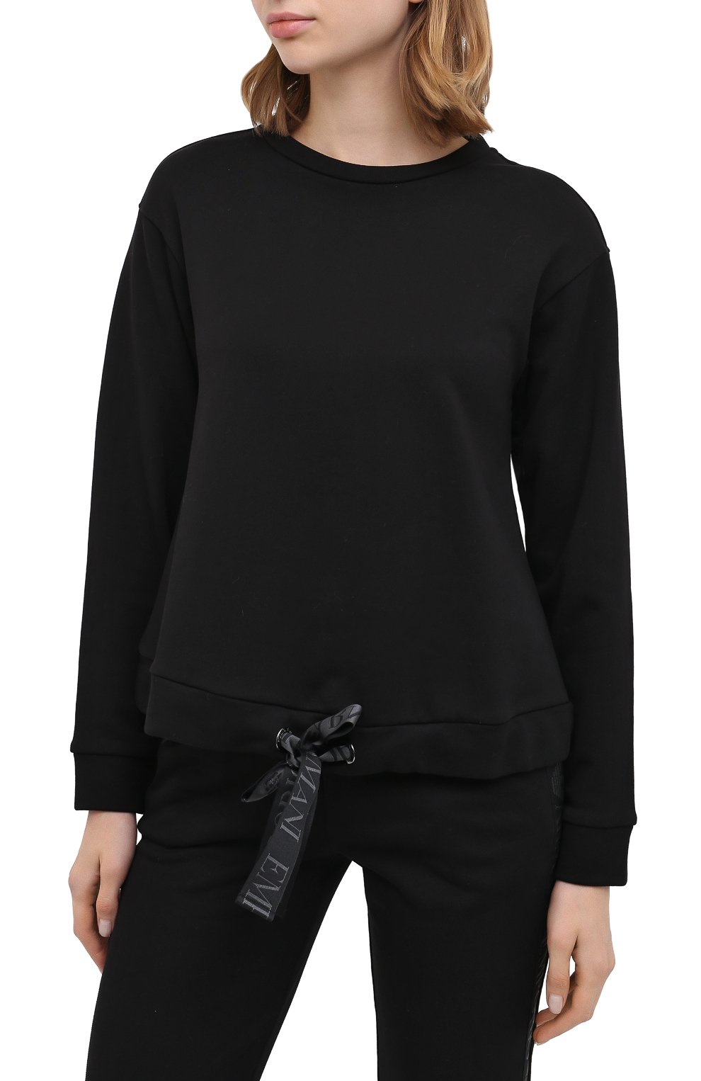 Хлопковый свитшот EMPORIO ARMANI черного цвета по цене 25800 руб., арт. 6H2M6F/2JVTZ, фото 3 Хлопковый свитшот EMPORIO ARMANI, арт. 6H2M6F/2JVTZ, фото 3