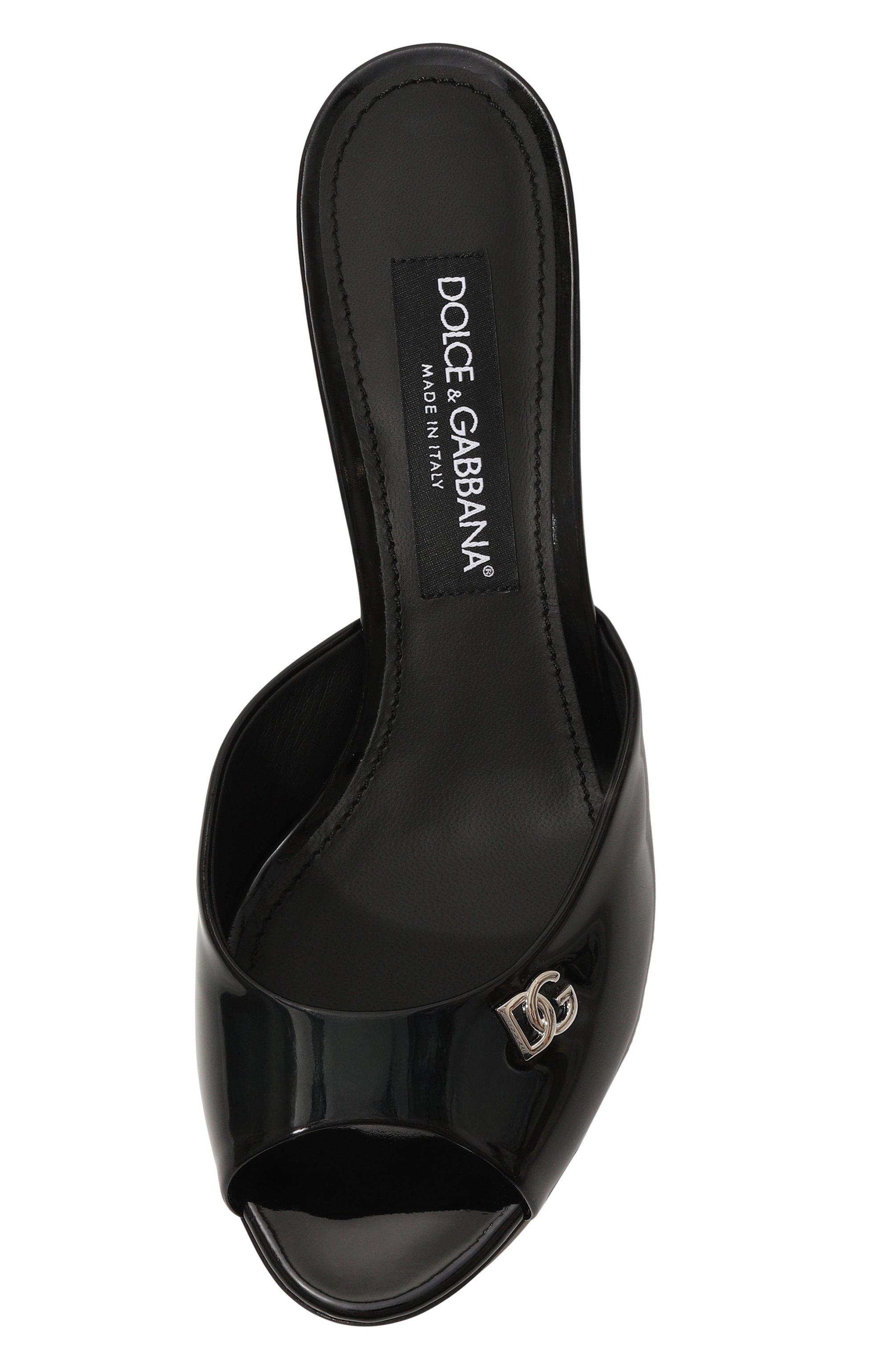 Кожаные мюли keira 60 DOLCE & GABBANA черного цвета по цене 63300 руб., арт. CR1642/AP622, фото 6 Кожаные мюли keira 60 DOLCE & GABBANA, арт. CR1642/AP622, фото 6