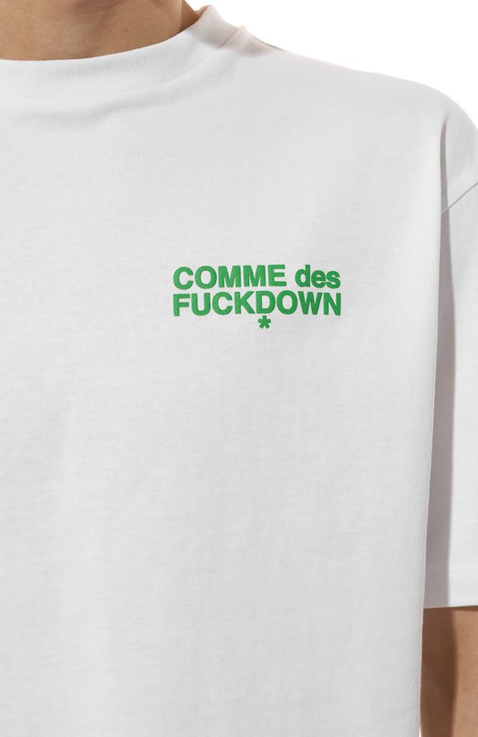 фото Хлопковая футболка comme des fuckdown