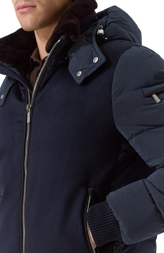 Пуховый бомбер Impero-BAB Moorer IMPER0/BAB Синий  IMPER0/BAB Фото 5