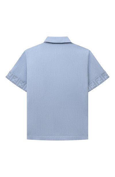 Хлопковая рубашка FENDI голубого цвета по цене 47500 руб., арт. JMC162/AMIX/4-6, фото 2 Хлопковая рубашка FENDI, арт. JMC162/AMIX/4-6, фото 2