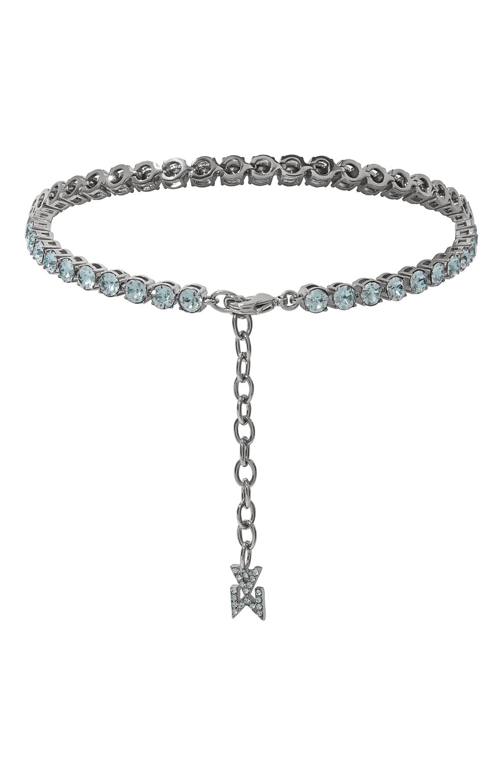 Анклет tennis AMINA MUADDI, арт. TENNIS ANKLET/CRYSTALS SILVER BASE/SWA, фото 3