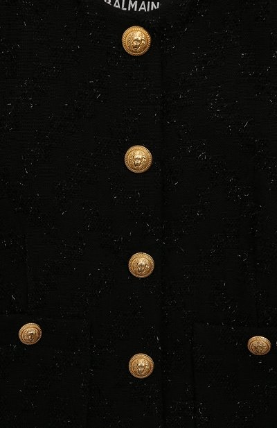 Жакет BALMAIN черного цвета по цене 57450 руб., арт. BV2B04, фото 3 Жакет BALMAIN, арт. BV2B04, фото 3