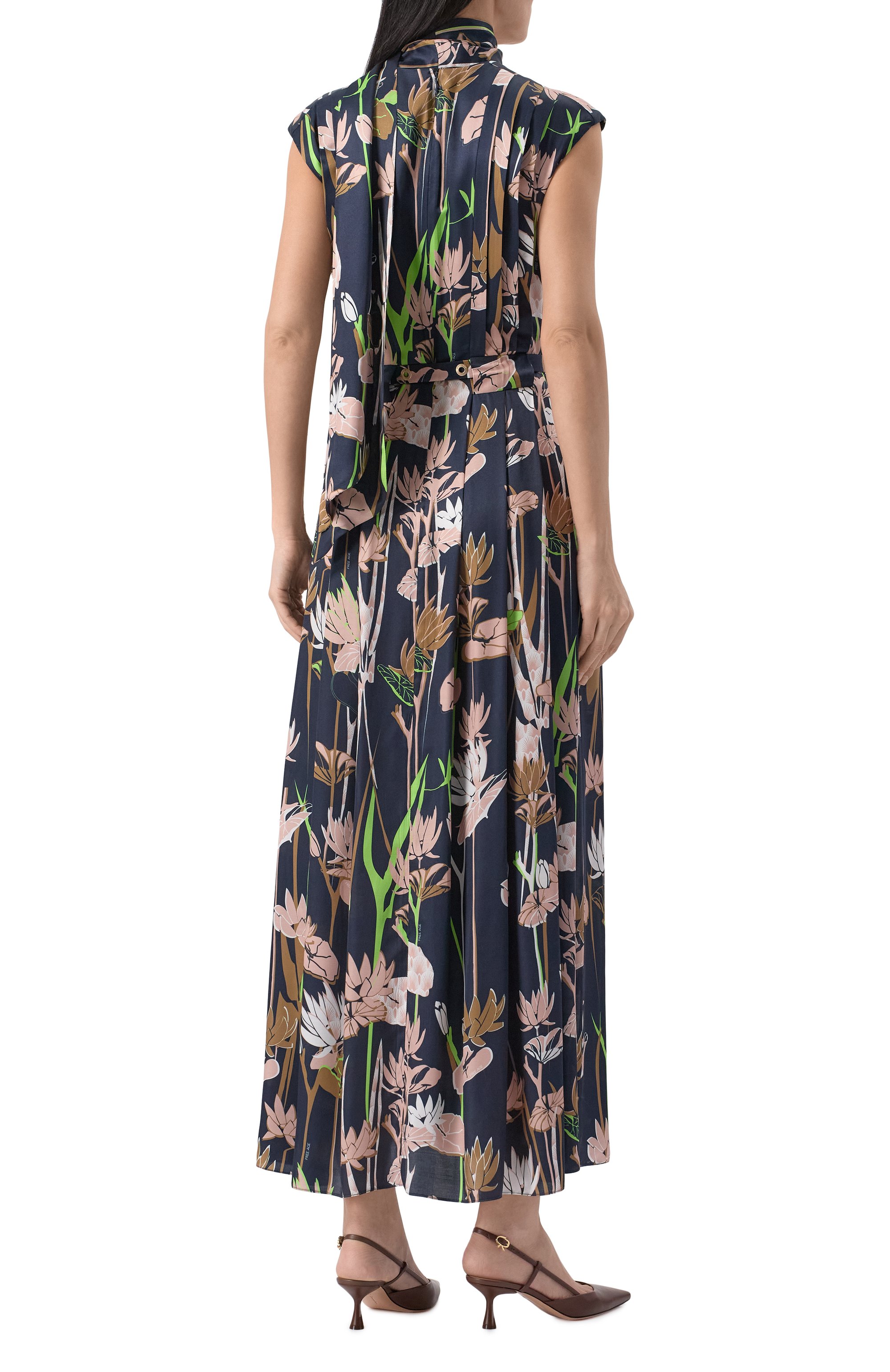 Платье из хлопка и шелка FREEAGE, арт. WS25.DR134M.6001.499, фото 4