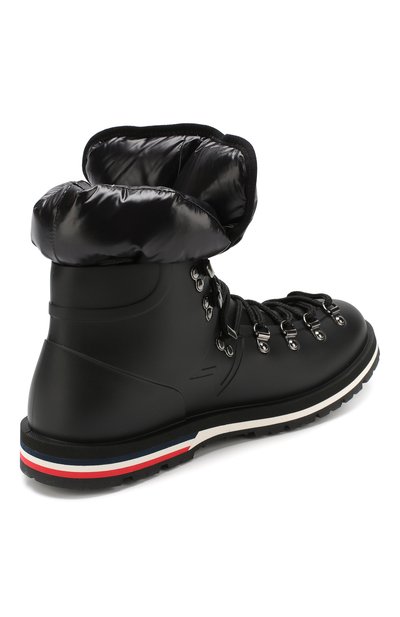 Утепленные резиновые ботинки inaya на шнуровке MONCLER черного цвета по цене 45350 руб., арт. D2-09A-20498-00-019Z2, фото 4 Утепленные резиновые ботинки inaya на шнуровке MONCLER, арт. D2-09A-20498-00-019Z2, фото 4