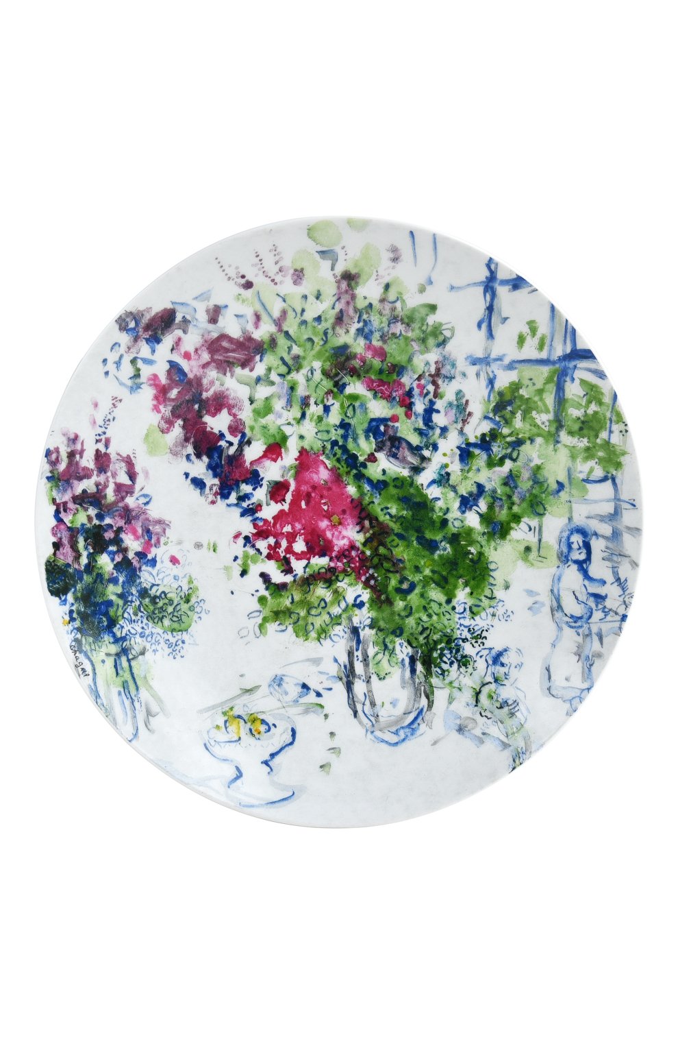 Набор из 4-х салатных тарелок les bouquets de fleurs de marc chagall BERNARDAUD разноцветного цвета по цене 69750 руб., арт. 1828/17-4, фото 3 Набор из 4-х салатных тарелок les bouquets de fleurs de marc chagall BERNARDAUD, арт. 1828/17-4, фото 3