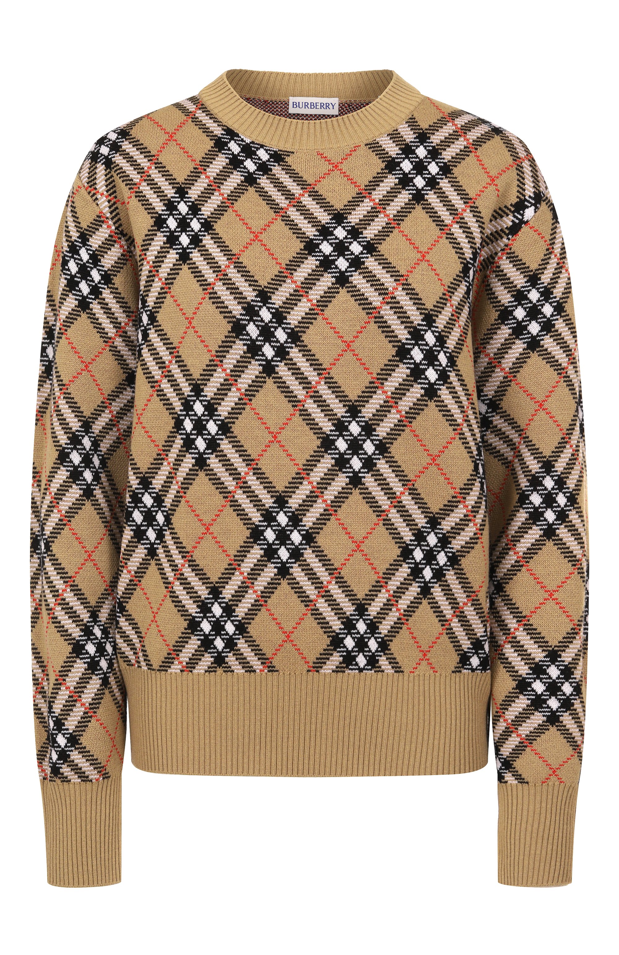 Шерстяной пуловер BURBERRY, арт. 8110514, фото 1
