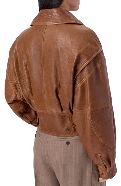 Кожаный бомбер SAINT LAURENT, арт. 836517/YCSX2, фото 4