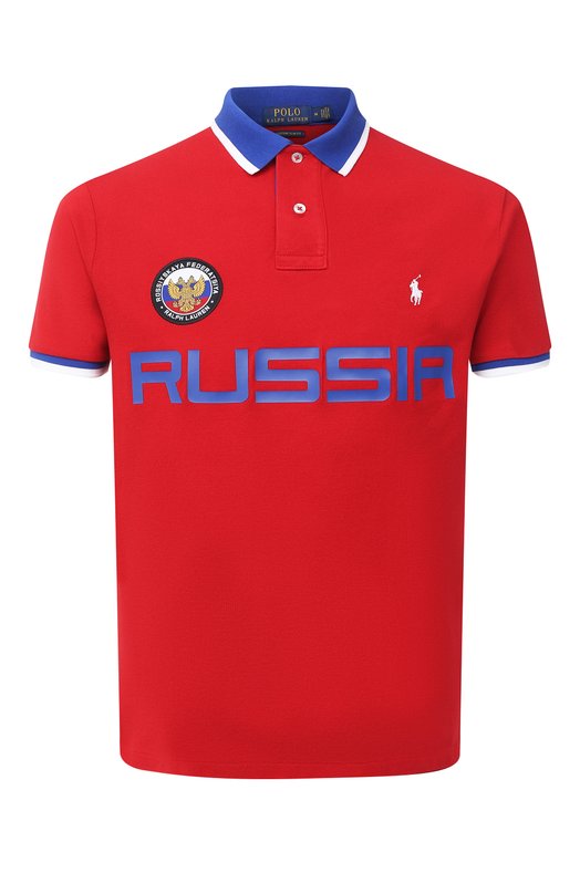 

Хлопковое поло Polo Ralph Lauren, Красный
