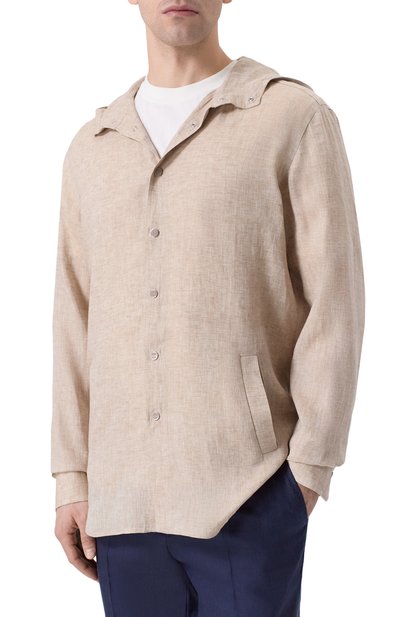 Льняная рубашка KITON, арт. UMCMARH0961322, фото 3