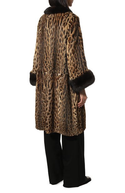 Шуба из меха оцелота и соболя SABLEFUR, арт. 72211-sb-02, фото 4