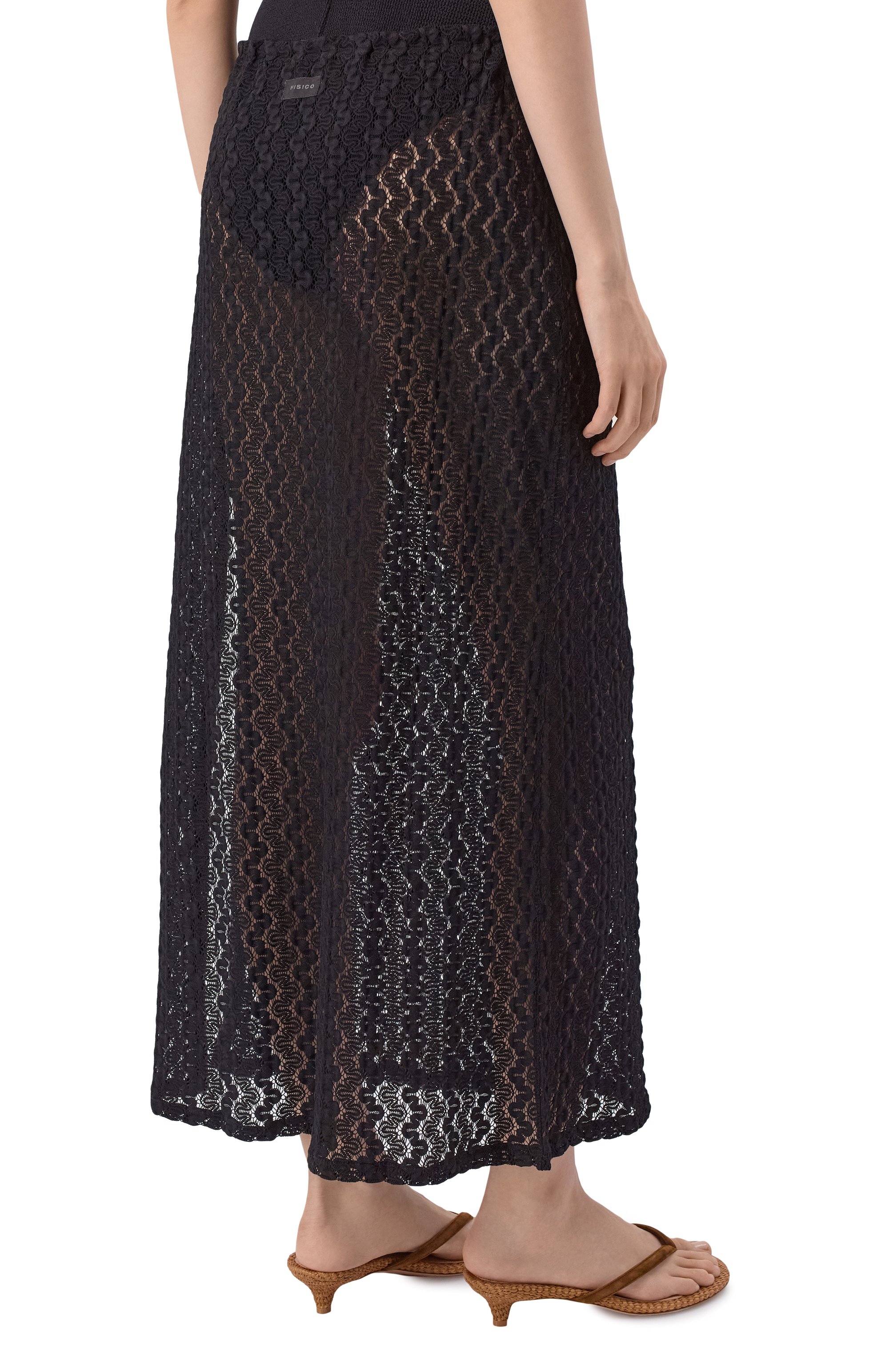 Юбка FISICO черного цвета по цене 26050 руб., арт. FG58T0, фото 4 Юбка FISICO, арт. FG58T0, фото 4