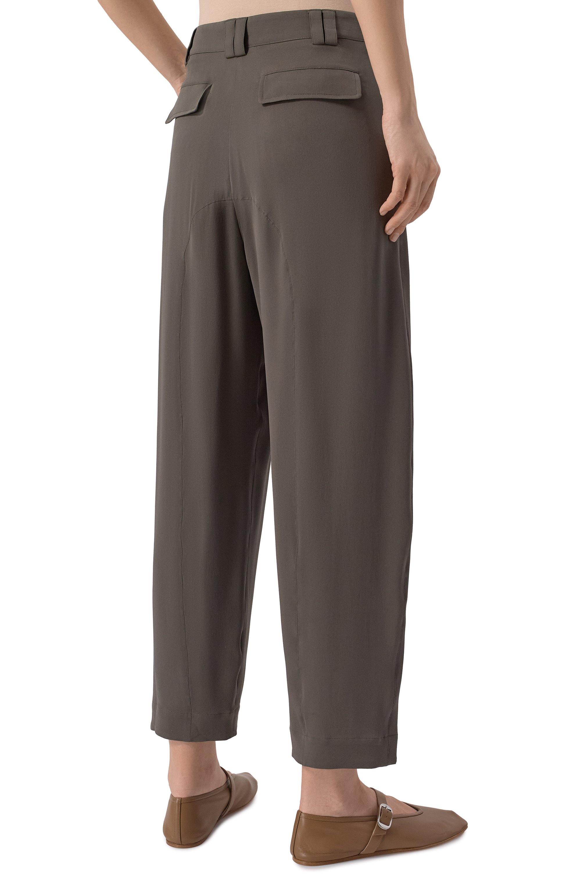 Шелковые брюки GIORGIO ARMANI, арт. GW000627/TE10814, фото 4