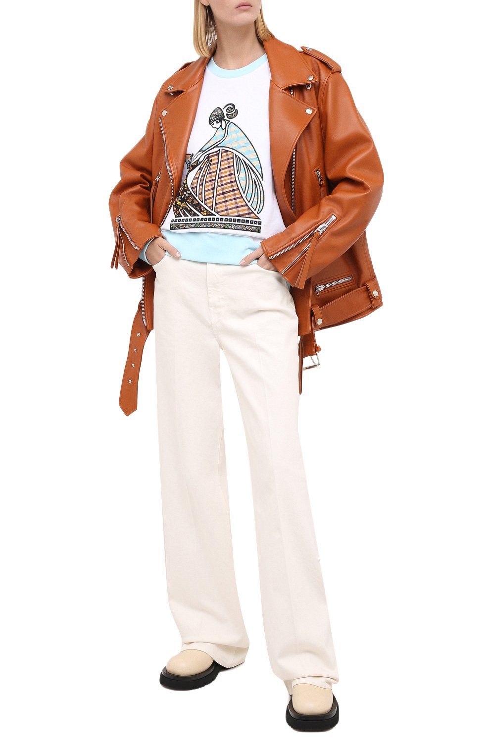 Хлопковый свитшот LANVIN голубого цвета по цене 61750 руб., арт. RW-T0637J-JR19-A20, фото 2 Хлопковый свитшот LANVIN, арт. RW-T0637J-JR19-A20, фото 2