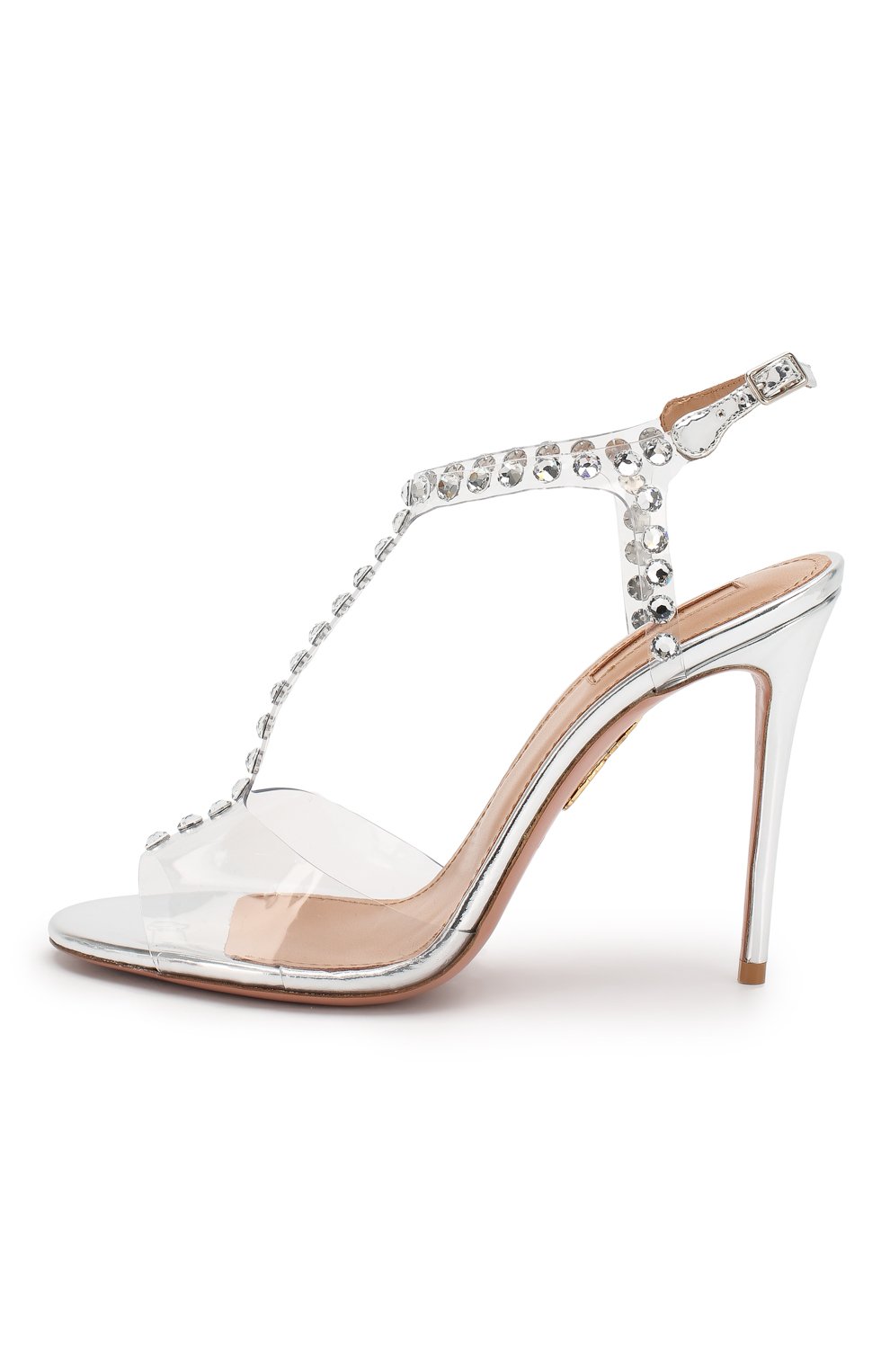 Прозрачные босоножки shine AQUAZZURA серебряного цвета по цене 59950 руб., арт. SHNHIGS0-SPP-CCC, фото 3 Прозрачные босоножки shine AQUAZZURA, арт. SHNHIGS0-SPP-CCC, фото 3