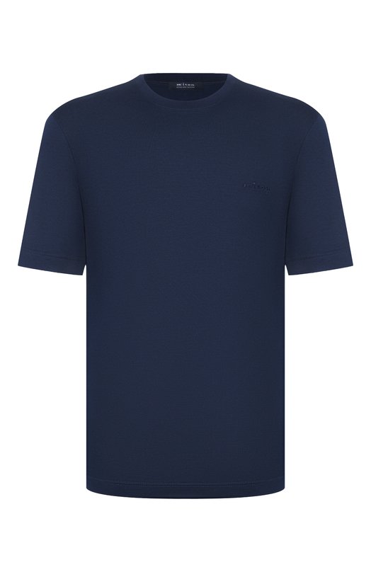 Хлопковая футболка Kiton UMM0745 Синий UMM0745