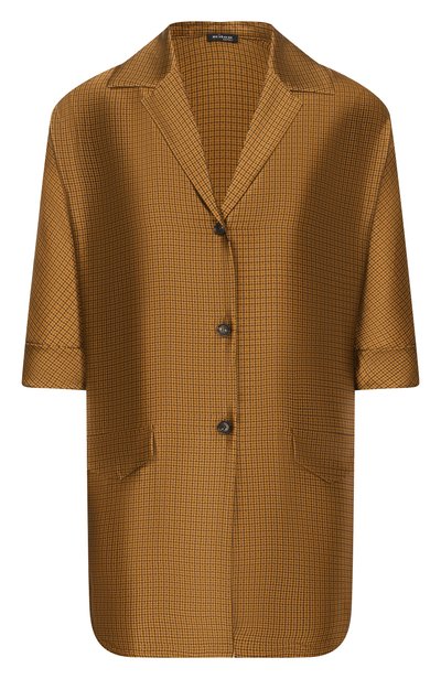 Женская атласная рубашка KITON, арт. D61406K0584I