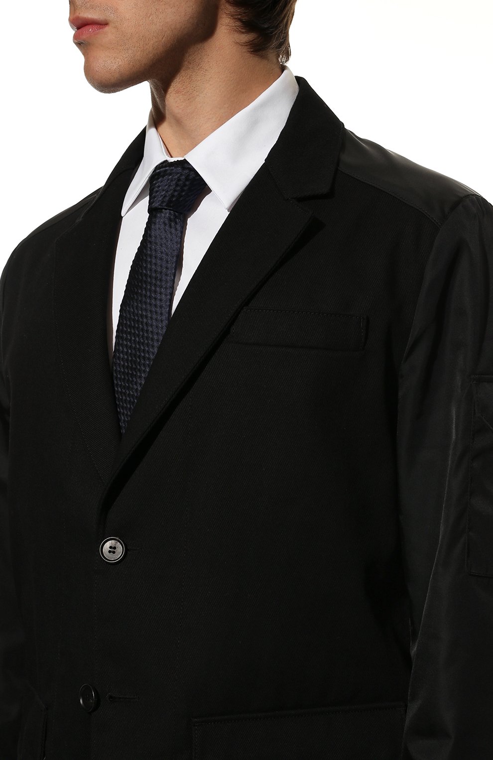 Шелковый галстук PRADA, арт. UCR77-10LE-F0008-141, фото 2