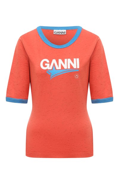 Женская хлопковая футболка GANNI, арт. T3221