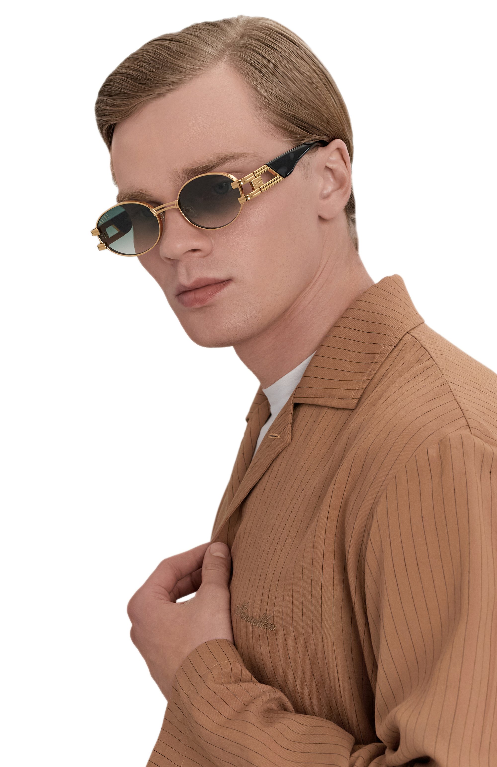 Солнцезащитные очки 9FIVE, арт. ST JAMES-BLACK&G0LD / GREEN GRADIENT, фото 2