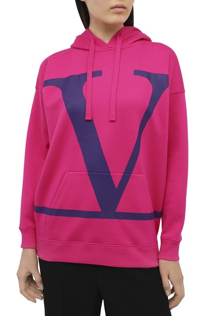 Хлопковое худи VALENTINO, арт. UB3MF06Q5TM, фото 4