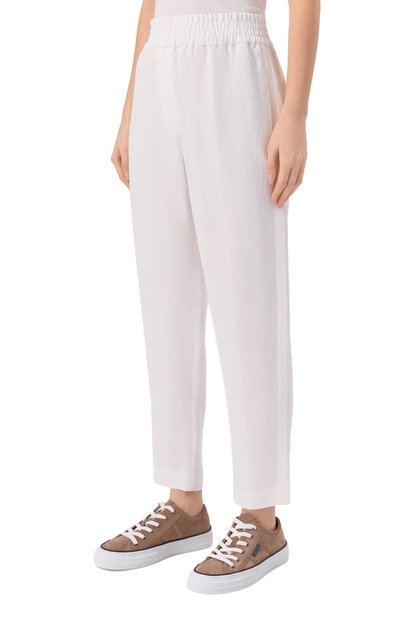 Брюки из вискозы и льна BRUNELLO CUCINELLI, арт. MH126P7197, фото 3