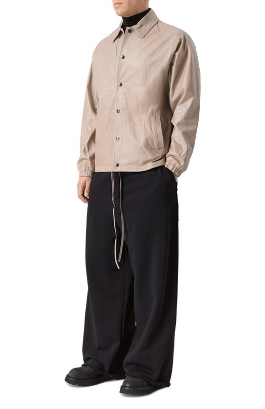 Кожаная куртка-рубашка Giorgio Brato GU26S24003WRTM Кремовый  GU26S24003WRTM Фото 2